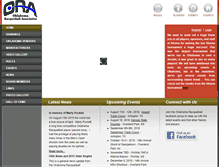 Tablet Screenshot of oklahomaracquetball.com